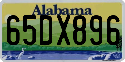 AL license plate 65DX896