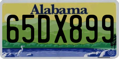 AL license plate 65DX899