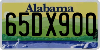 AL license plate 65DX900