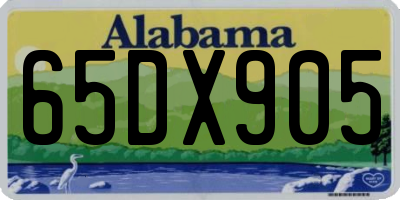 AL license plate 65DX905