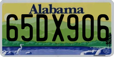 AL license plate 65DX906