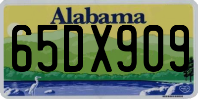 AL license plate 65DX909