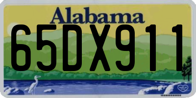 AL license plate 65DX911
