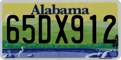 AL license plate 65DX912
