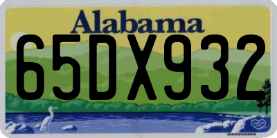 AL license plate 65DX932