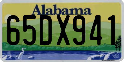 AL license plate 65DX941