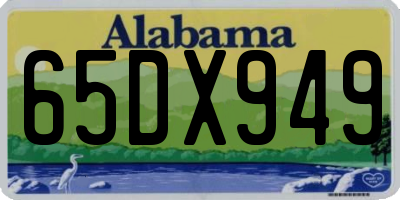 AL license plate 65DX949