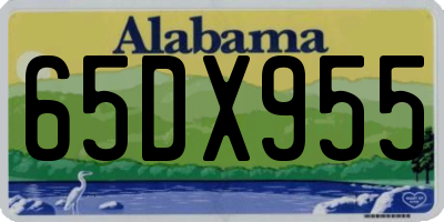 AL license plate 65DX955