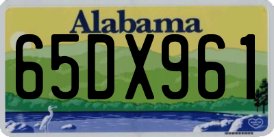AL license plate 65DX961