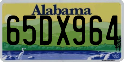AL license plate 65DX964