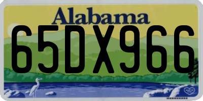 AL license plate 65DX966