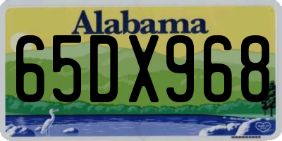 AL license plate 65DX968