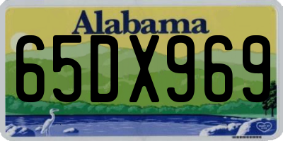 AL license plate 65DX969