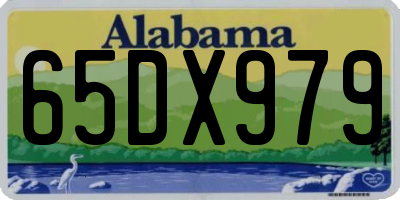 AL license plate 65DX979