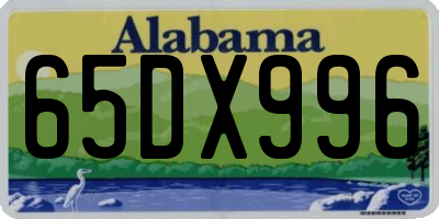 AL license plate 65DX996