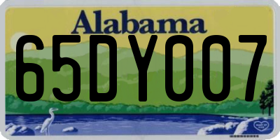 AL license plate 65DY007