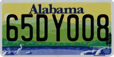 AL license plate 65DY008