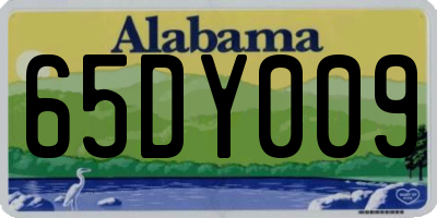 AL license plate 65DY009