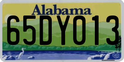 AL license plate 65DY013