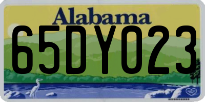 AL license plate 65DY023