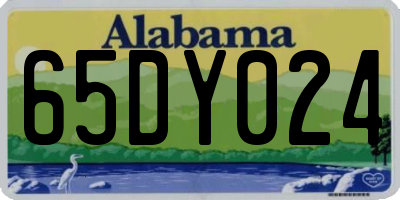 AL license plate 65DY024