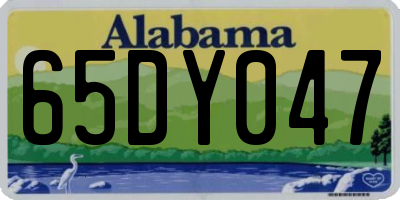 AL license plate 65DY047