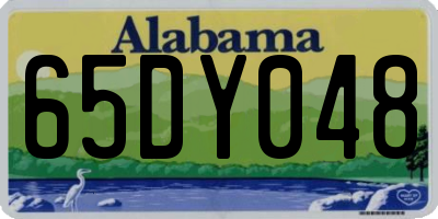 AL license plate 65DY048