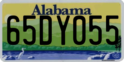AL license plate 65DY055