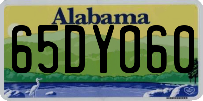 AL license plate 65DY060