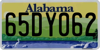 AL license plate 65DY062