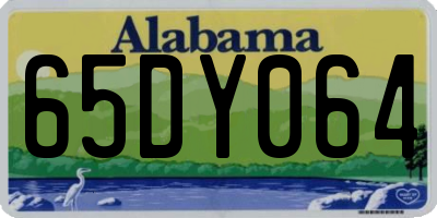 AL license plate 65DY064