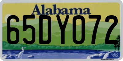 AL license plate 65DY072