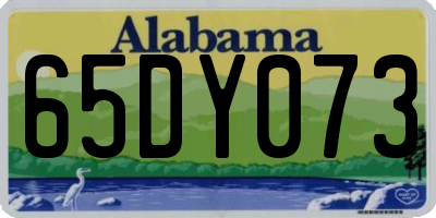 AL license plate 65DY073