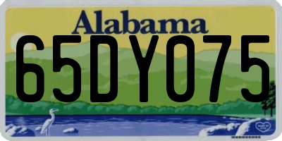 AL license plate 65DY075