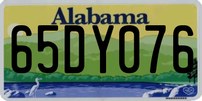 AL license plate 65DY076
