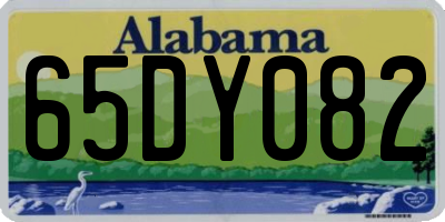 AL license plate 65DY082