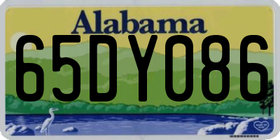 AL license plate 65DY086