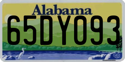AL license plate 65DY093