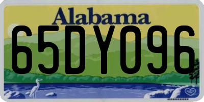 AL license plate 65DY096