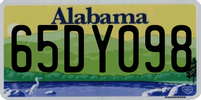 AL license plate 65DY098