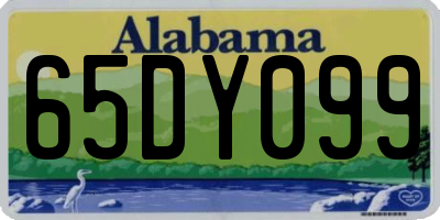 AL license plate 65DY099