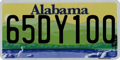 AL license plate 65DY100