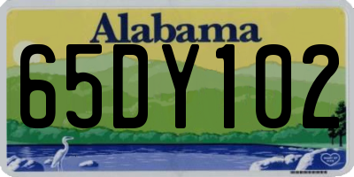 AL license plate 65DY102