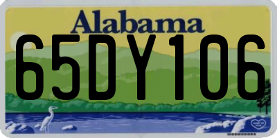 AL license plate 65DY106