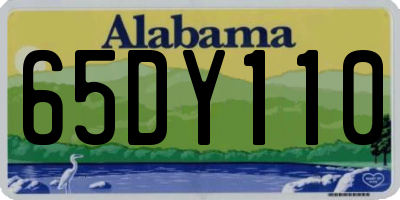 AL license plate 65DY110