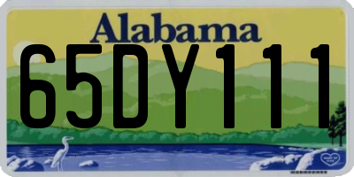 AL license plate 65DY111