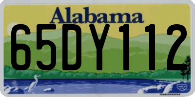 AL license plate 65DY112