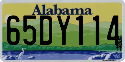 AL license plate 65DY114