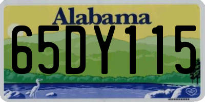 AL license plate 65DY115