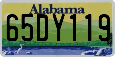 AL license plate 65DY119